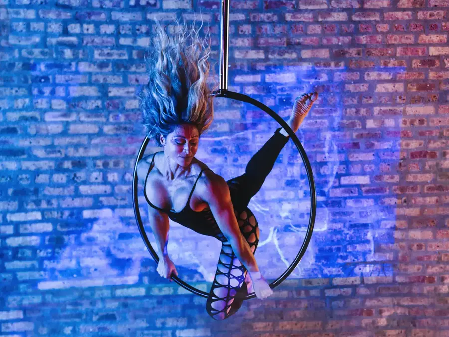 Acrobates aériens : trapèze, cerceau et mât chinois