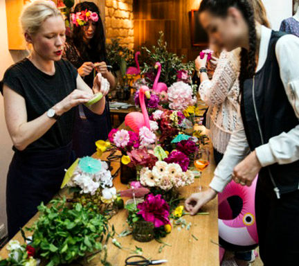 Animation atelier couronnes de fleurs