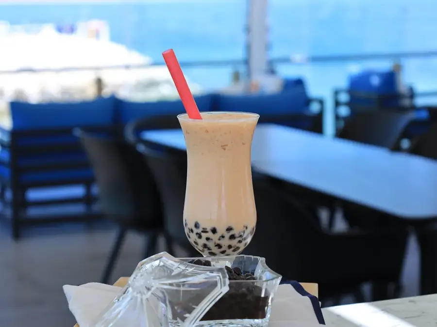 Animation bar à bubble tea