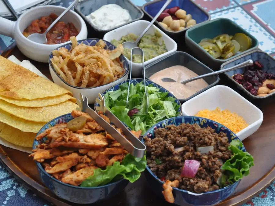 Bar à tacos et fajitas : stand tex-mex