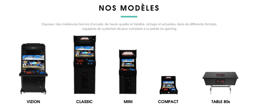 Borne d'arcade personnalisée