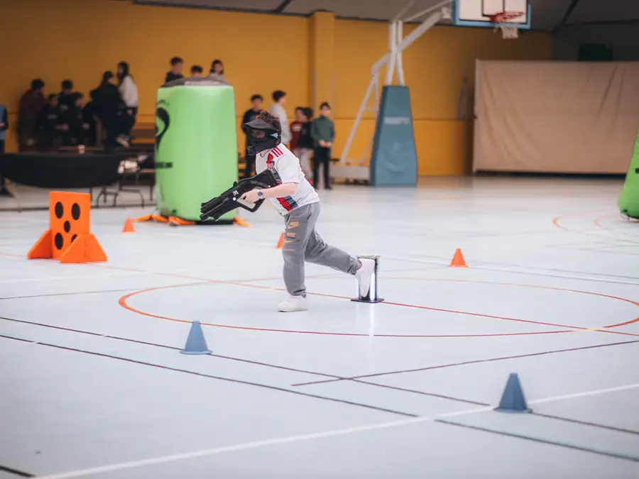 Biathlon laser avec carabine laser