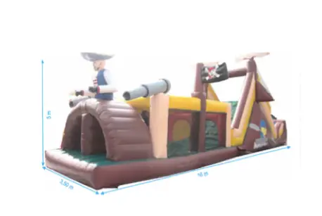 Location parcours gonflable "pirate"
