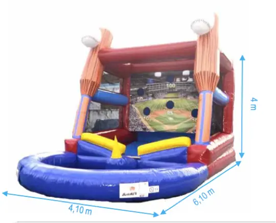 Location stand de tir de baseball gonflable