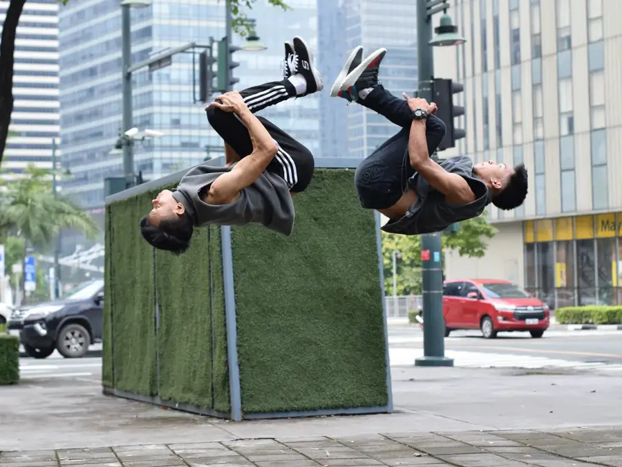 Spectacle de parkour et freerun